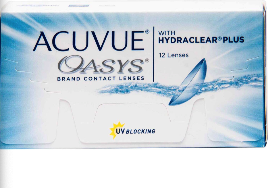 Купить Oasys 12 линз + One Step, Acuvue Oasys (12 линз) + One Step 360 мл.(8.4, -1.25)