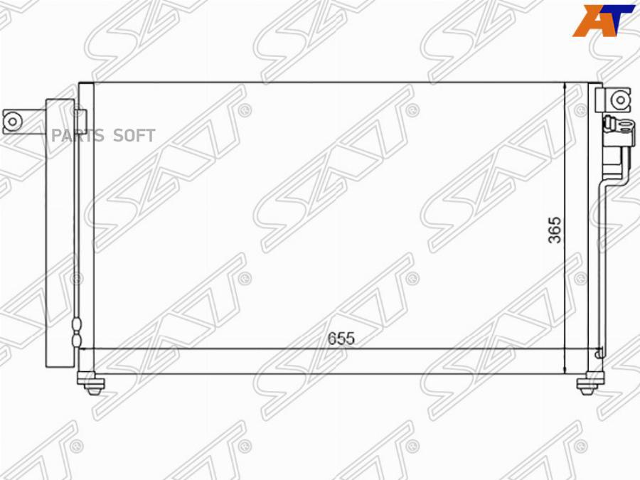 

SAT Радиатор кондиционера KIA RIO 05-11