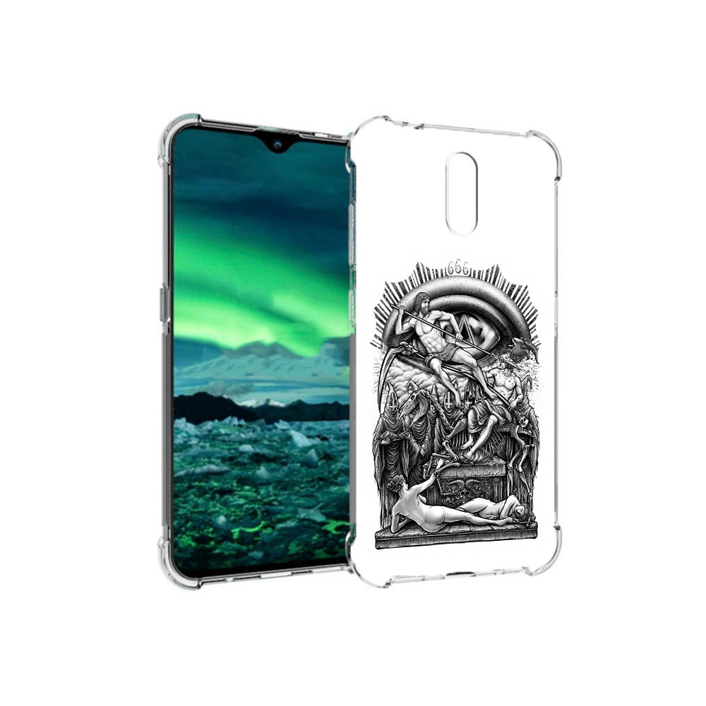 

Чехол MyPads Tocco для Nokia 2.3 оракул черно белый (PT142254.97.528), Прозрачный, Tocco