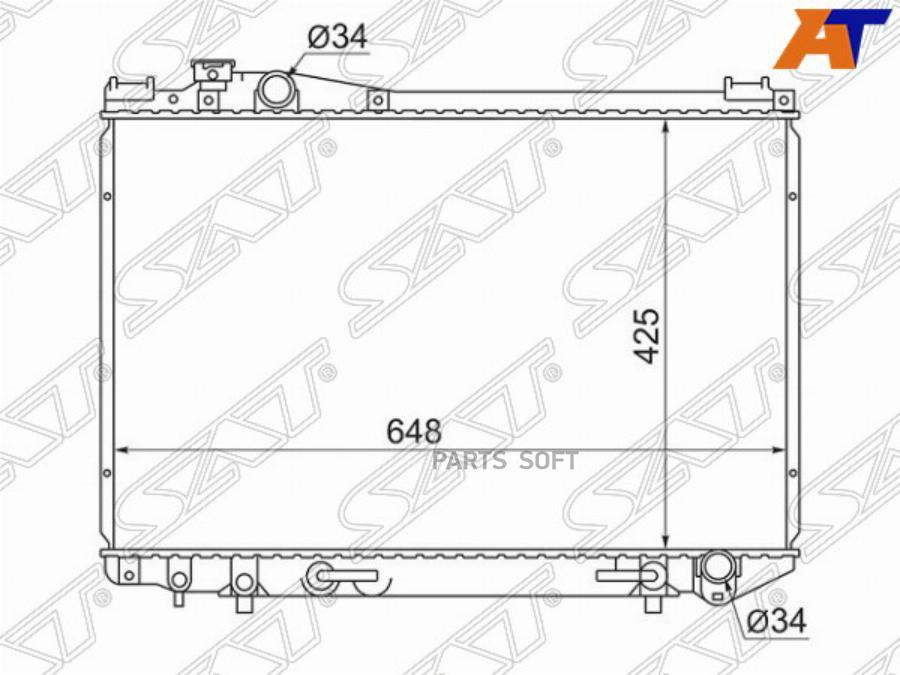 

SAT Радиатор TOYOTA CROWN 2.0/3.0 91-95