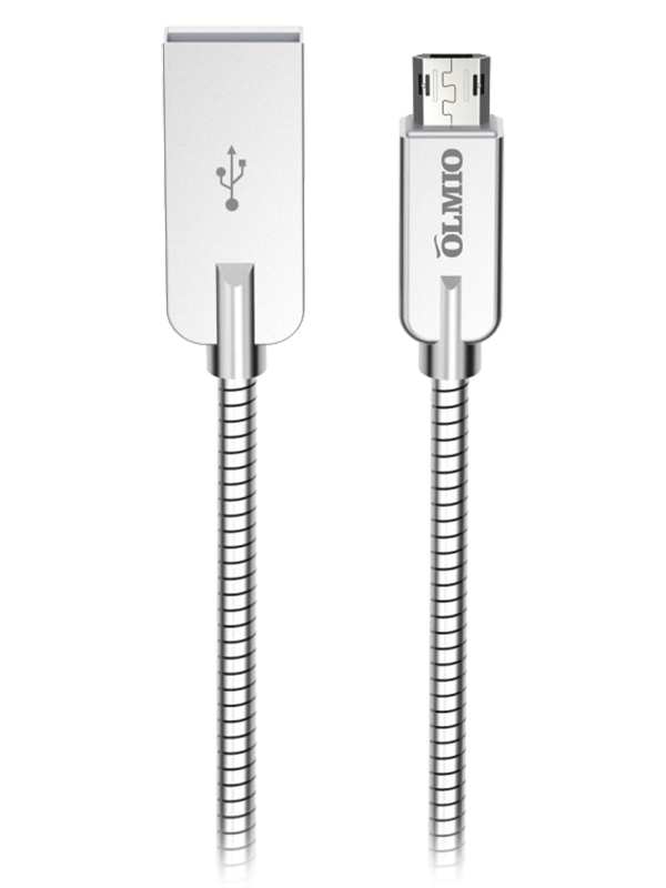 Кабель Olmio Steely USB 2.0 - microUSB 2,1A