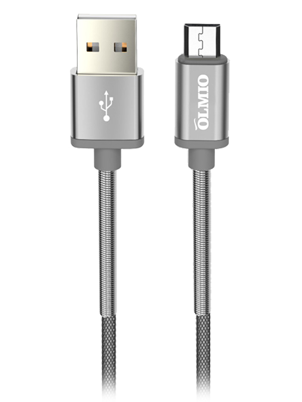 фото Кабель olmio hd usb 2.0 - microusb 1.2м 2,1a