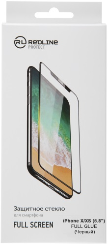 

Защитное стекло Red Line для iPhone X/XS Full Screen (3D) tempered glass черный