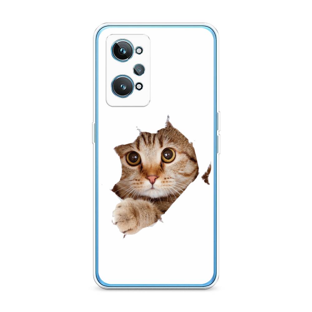 

Чехол на Realme GT 2 "Кот и бумага", Белый;коричневый, 258550-1