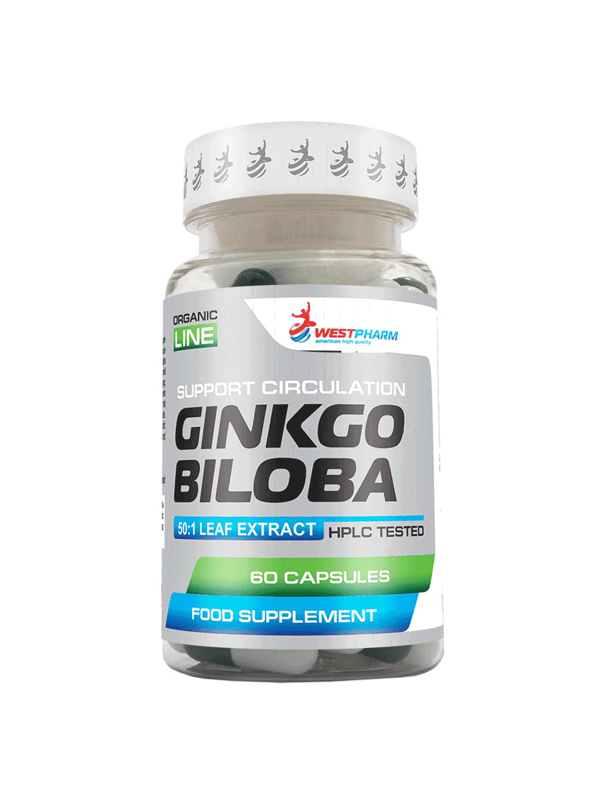 

Гинко Билоба WestPharm Ginkgo Biloba, 60 капсул