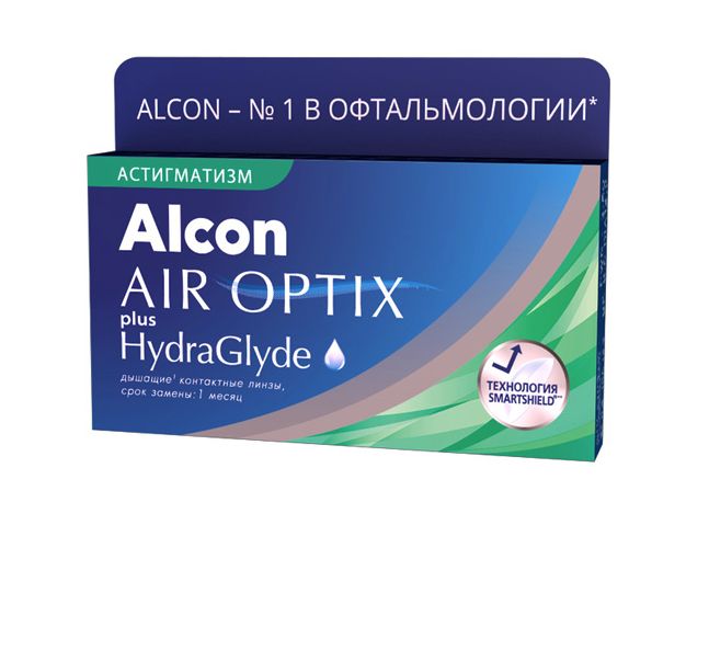 

Контактные линзы AirOptix HydraGlyde for Astigmatism 3 шт. PWR +3,75, CYL -2,25, AXIS 010, AirOptix HydraGlyde for Astigmatism