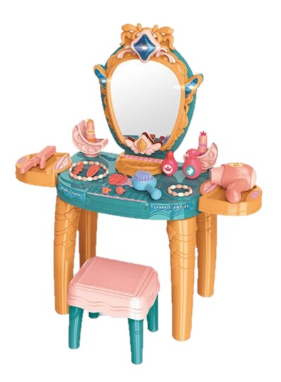 фото Детский туалетный столик msn toys трюмо со стульчиком сенсорное управление (8225c)