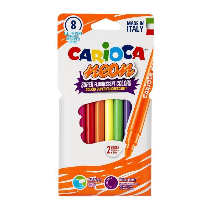 Фломастеры Carioca Neon, 8 цветов