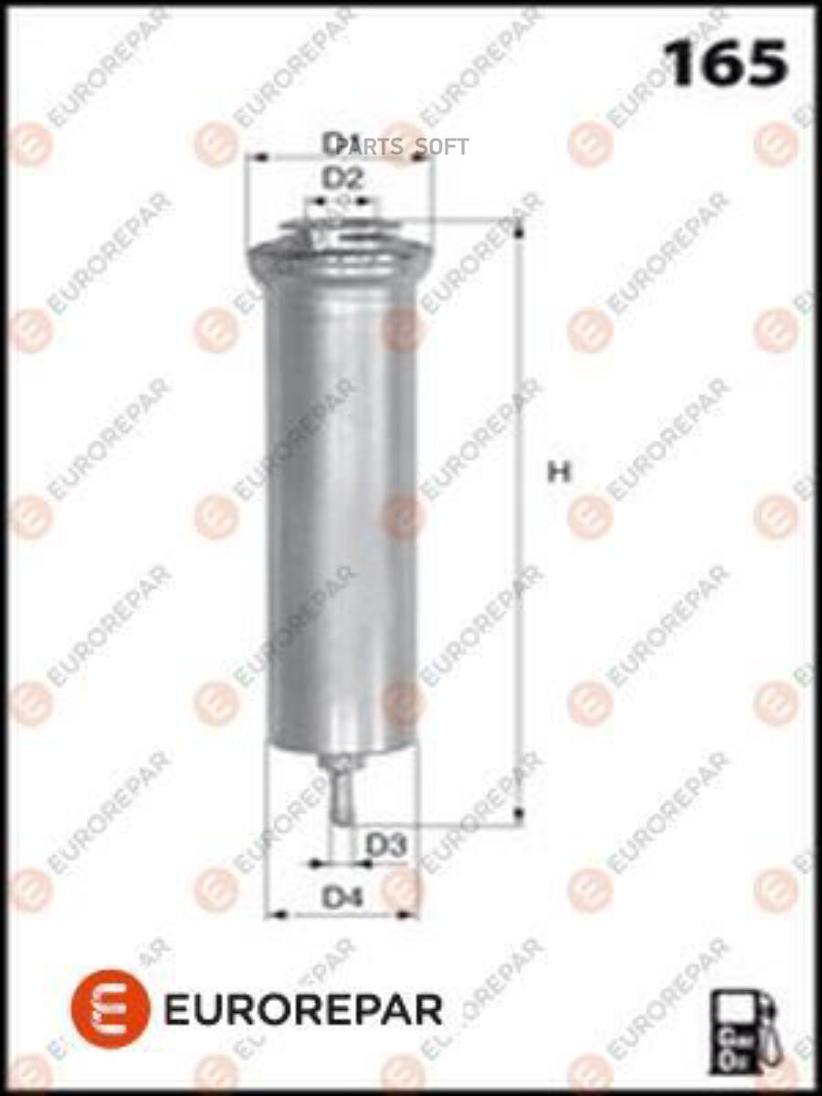 

EUROREPAR E148171 Фильтр топливный BMW 3/5 2.0d 04 () 1шт