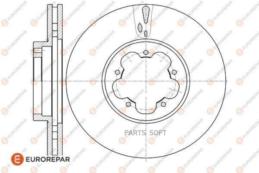 

EUROREPAR 1618889280 Диск торм.FORD TRANSIT 2006 = 1шт