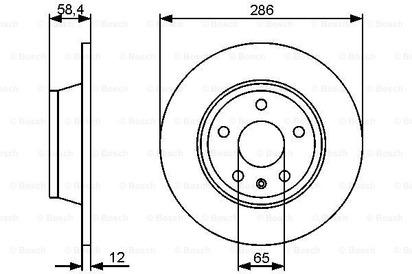 

Тормозной Диск Задний BOSCH 0986479465