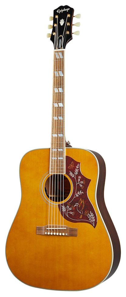 Электроакустическая гитара Epiphone Hummingbird Aged Antique Natural