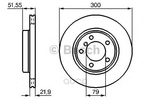 

Диск Торм. Вмw 318-328 Е46 (300Х22) Вентилируемые BOSCH 0986478571