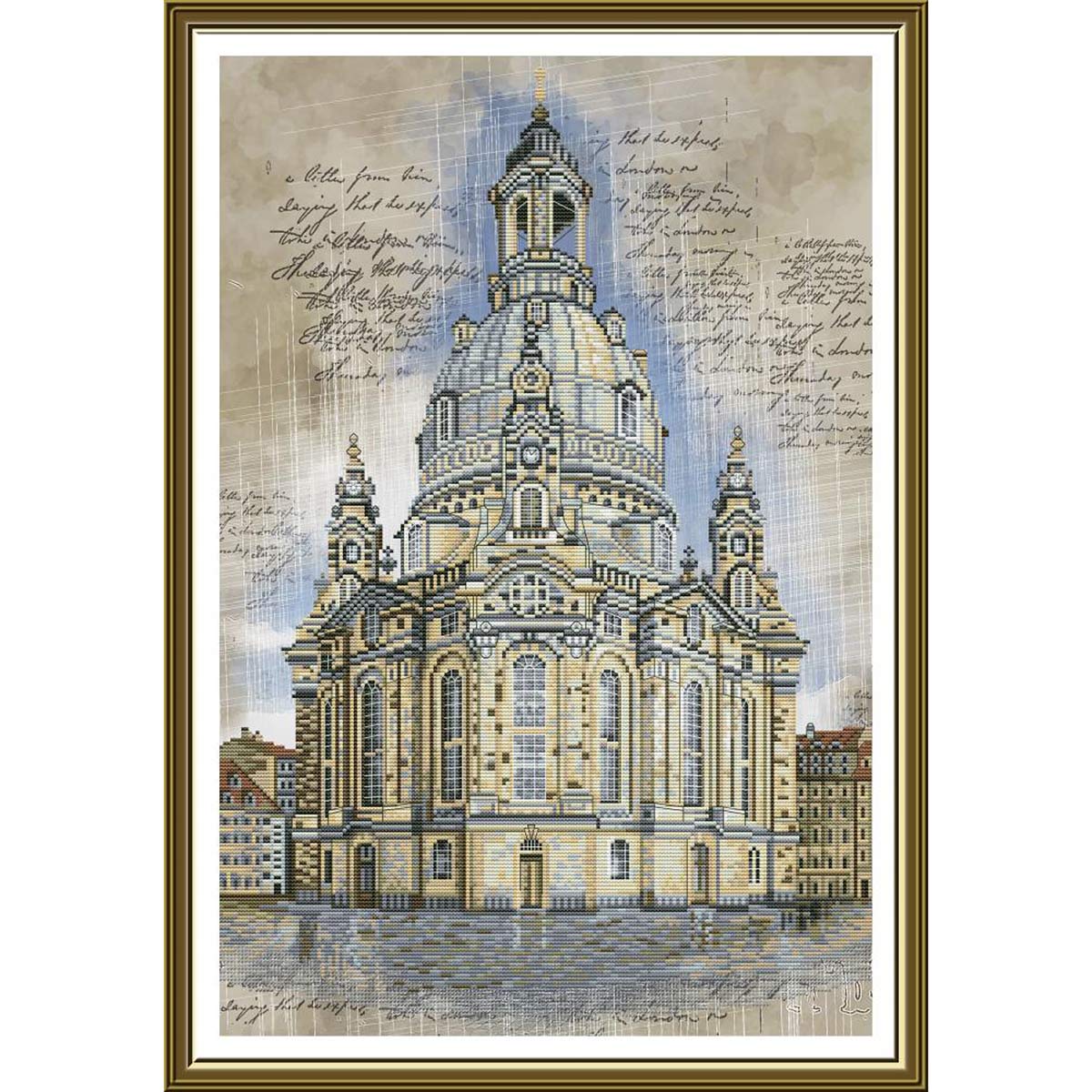 

Набор для вышивания нитками NOVA SLOBODA 'Германия. Дрезден' СР3253, 27,5x47,5 см