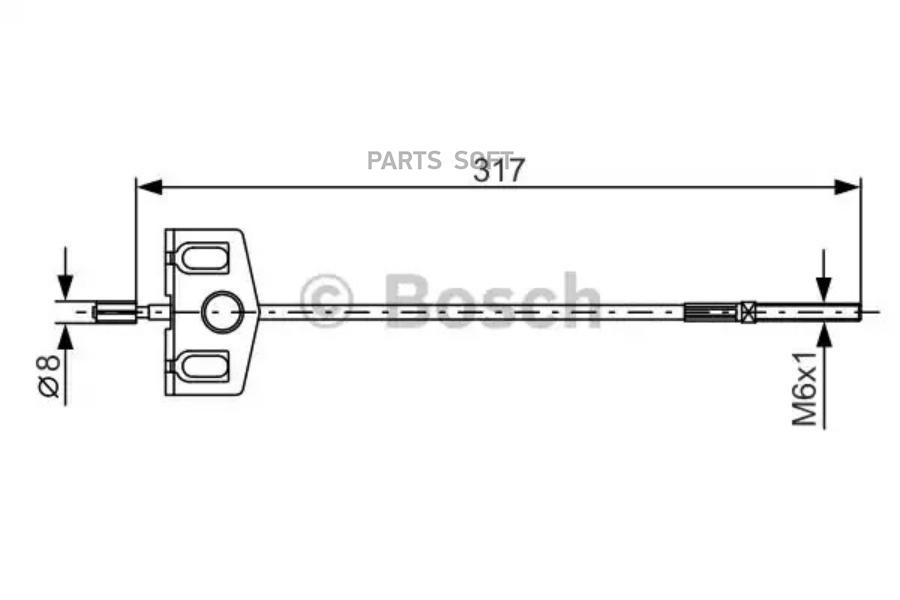 

BOSCH Трос ручника BOSCH 1987482342