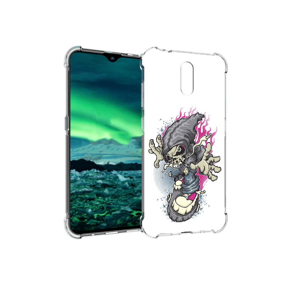 фото Чехол mypads tocco для nokia 2.3 нарисованный скелет на скейт борде (pt142254.97.512)
