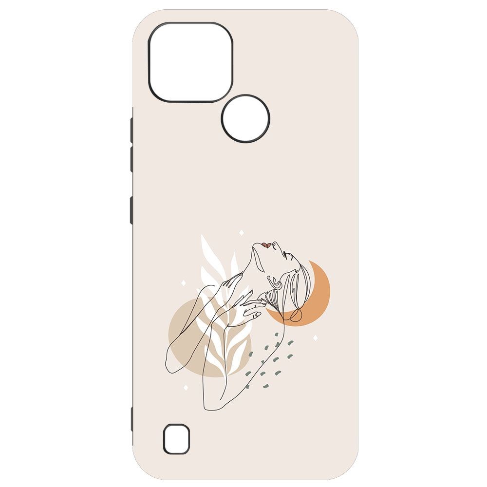 

Чехол-накладка Krutoff Soft Case Женственность для Realme C21 черный