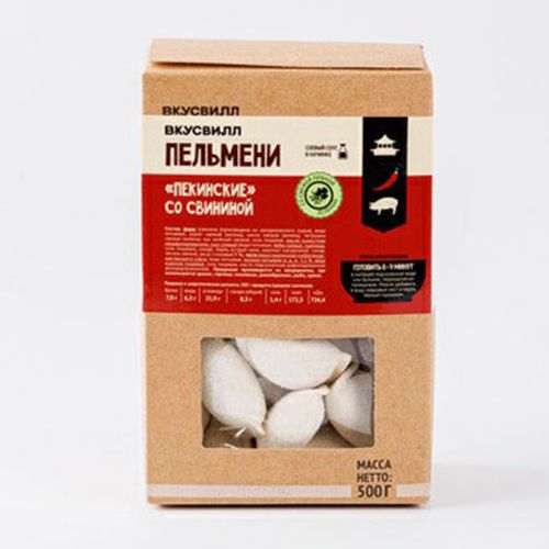 

Пельмени ВкусВилл Пекинские со свининой 500 г