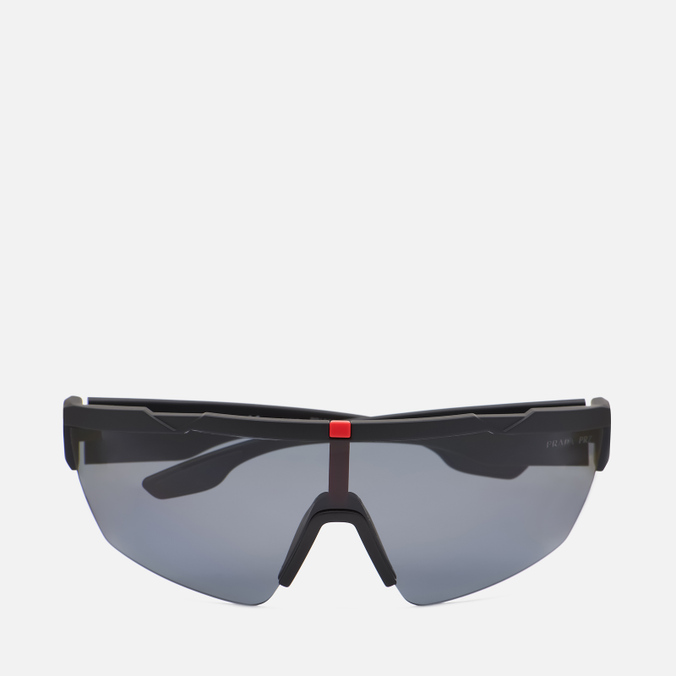 фото Солнцезащитные очки prada linea rossa 03xs dg05z1 polarized чёрный, размер 44mm