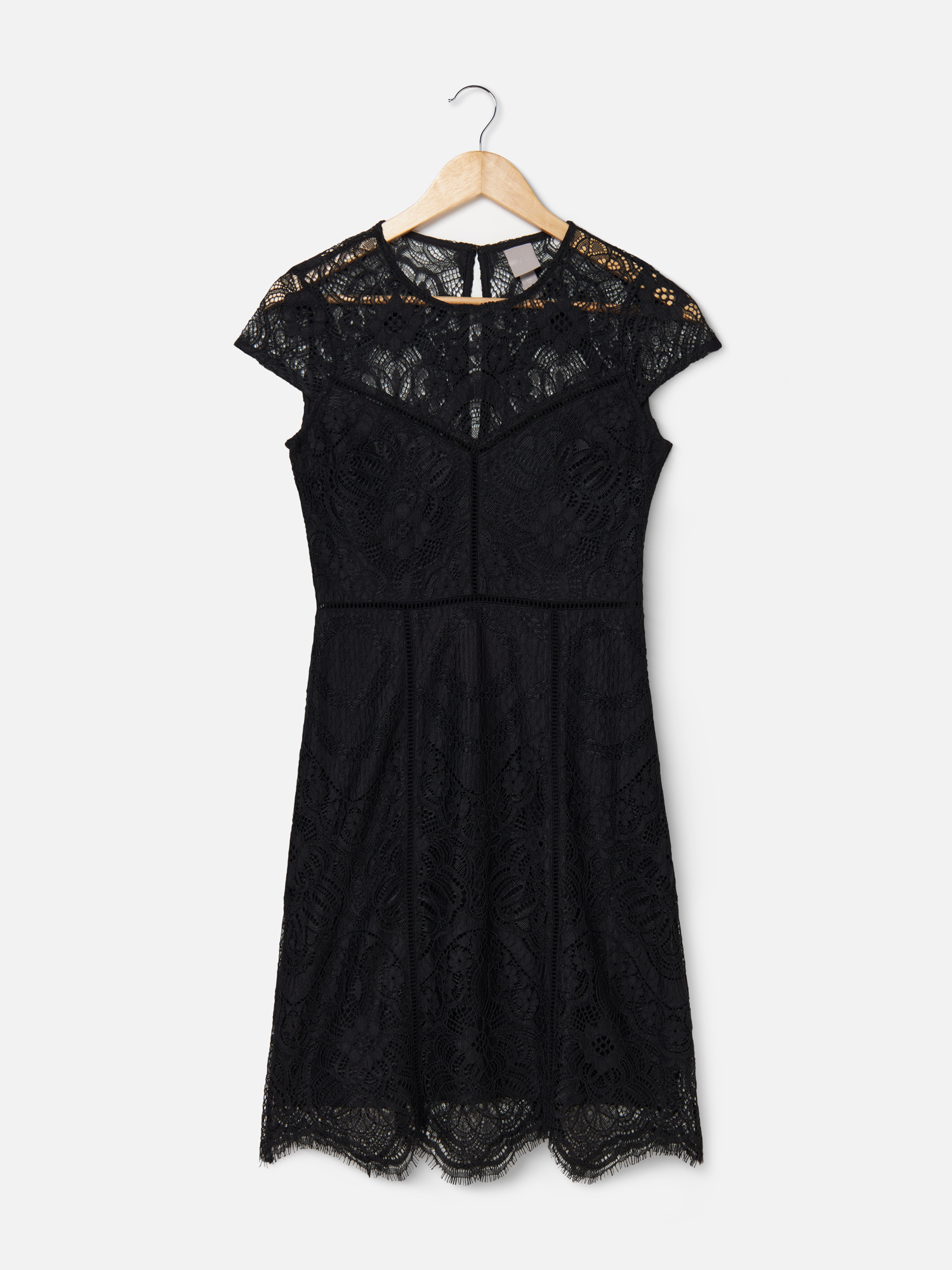 

Платье женское H&M 904357002 черное 34 EU, Черный, 904357002