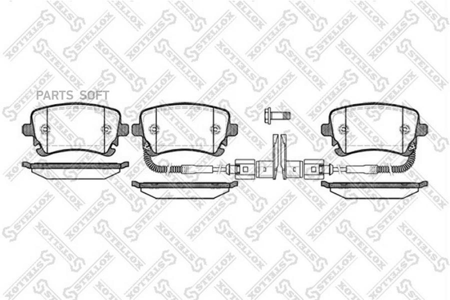 

Тормозные колодки Stellox 908002SX