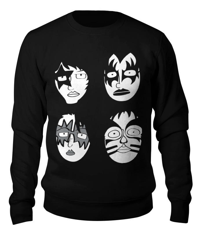 

Свитшот унисекс Printio Kiss (кисс) черный S, Kiss (кисс)