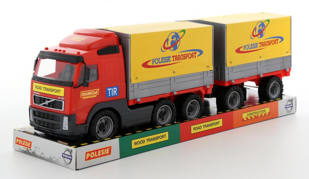 

Автомобиль бортовой тентовый с прицепом "Volvo"