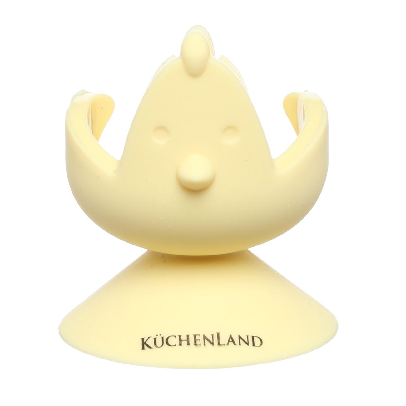 

Подставка для яйца Kuchenland детская 6 см силикон желтая Цыпленок, Желтый