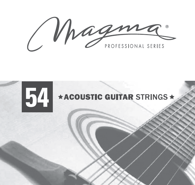

Одиночная струна для акустической гитары 54 Magma Strings GA054PB, GA054PB