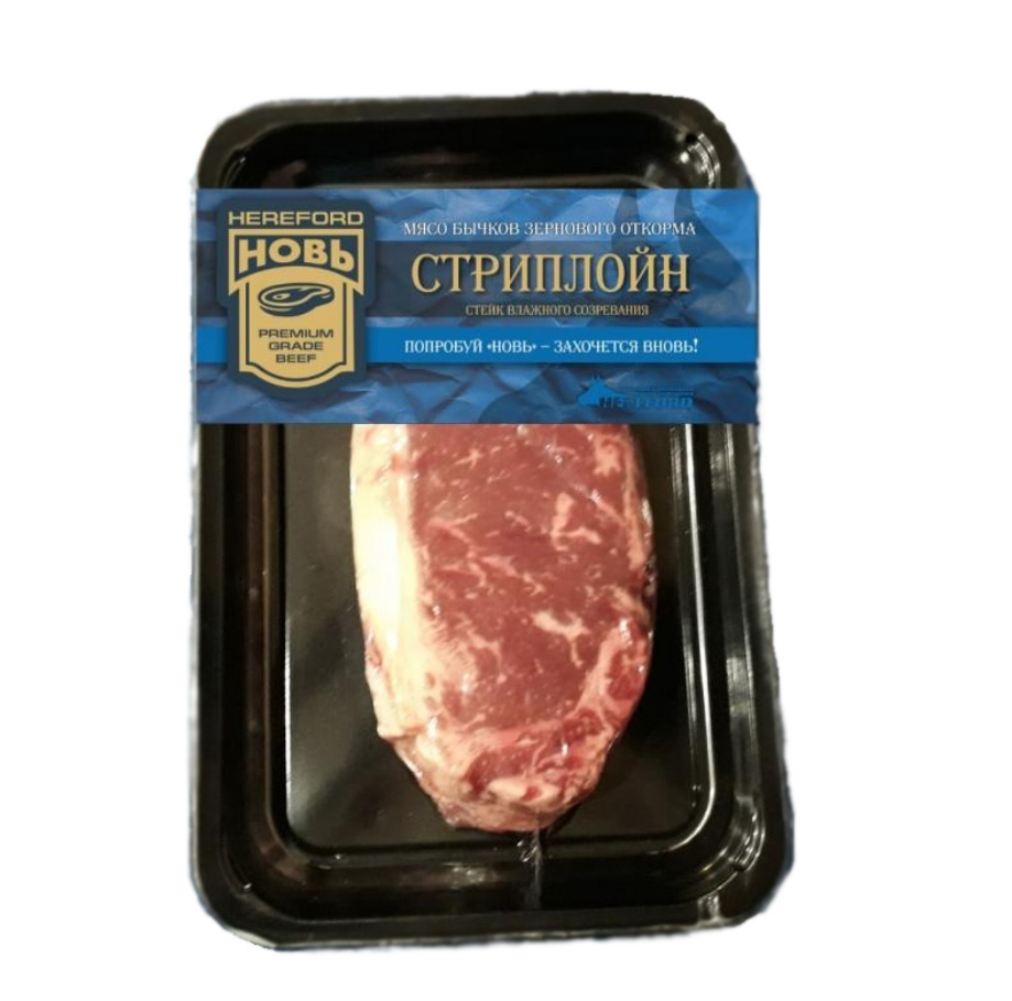 

Стейк говяжий Hereford Стриплойн охлажденный +-1 кг