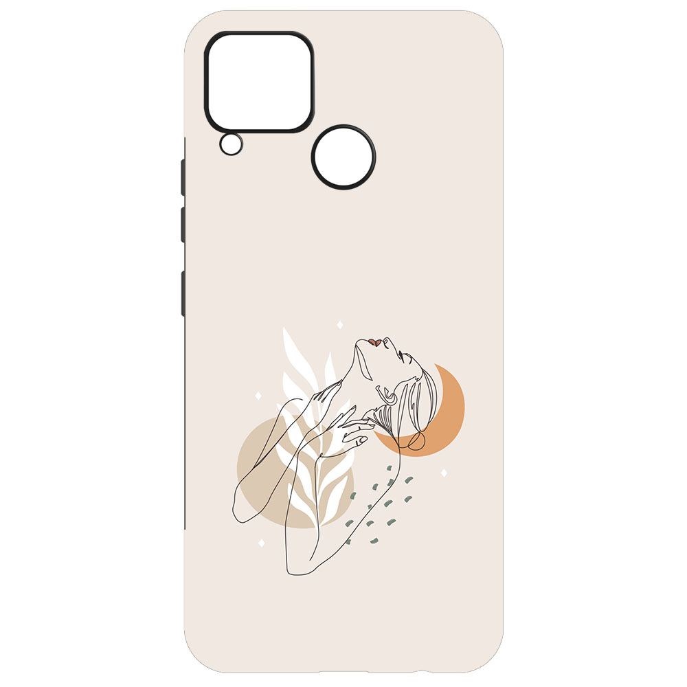 Чехол-накладка Krutoff Soft Case Женственность для Realme C15 черный