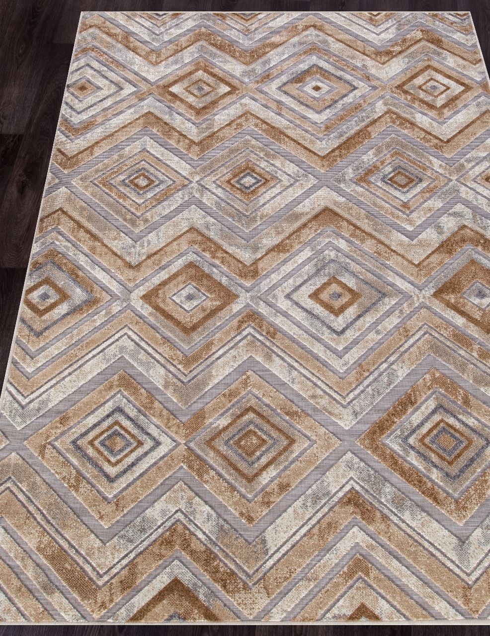 фото Ковер sigma 6271 brown-beige merinos
