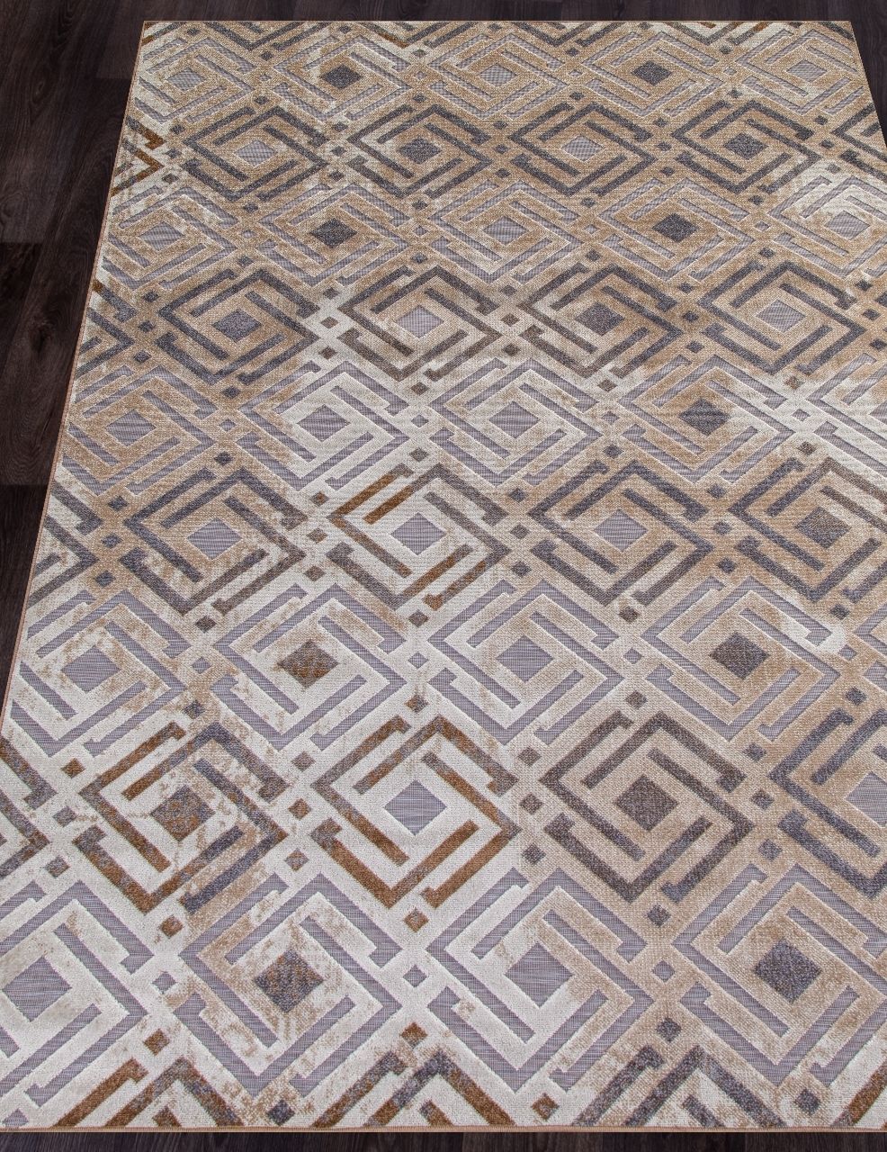 фото Ковер sigma 6266 brown-beige merinos