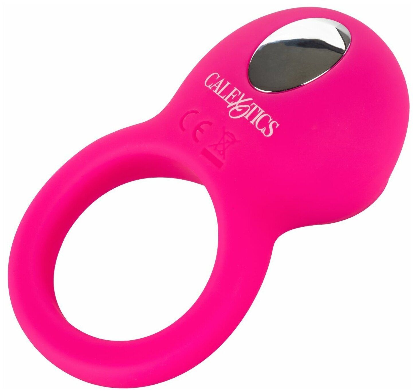 Эрекционное кольцо Rechargeable Teasing Tongue Enhancer California Exotic ярко-розовый