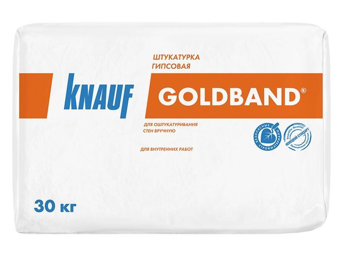 

Штукатурка гипсовая Гольдбанд 30кг KNAUF *1/40 (2864)