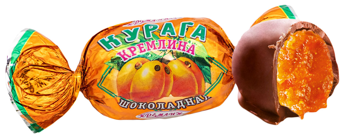 

Конфеты Кремлина курага в шоколадной глазури