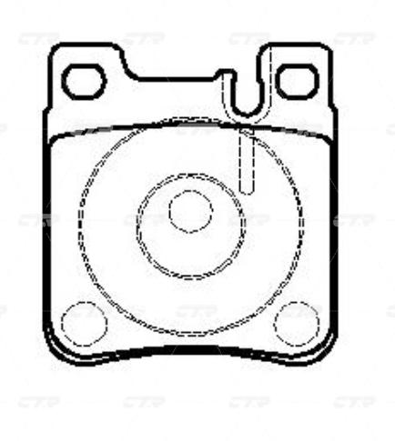 

Тормозные колодки Ctr GK0031