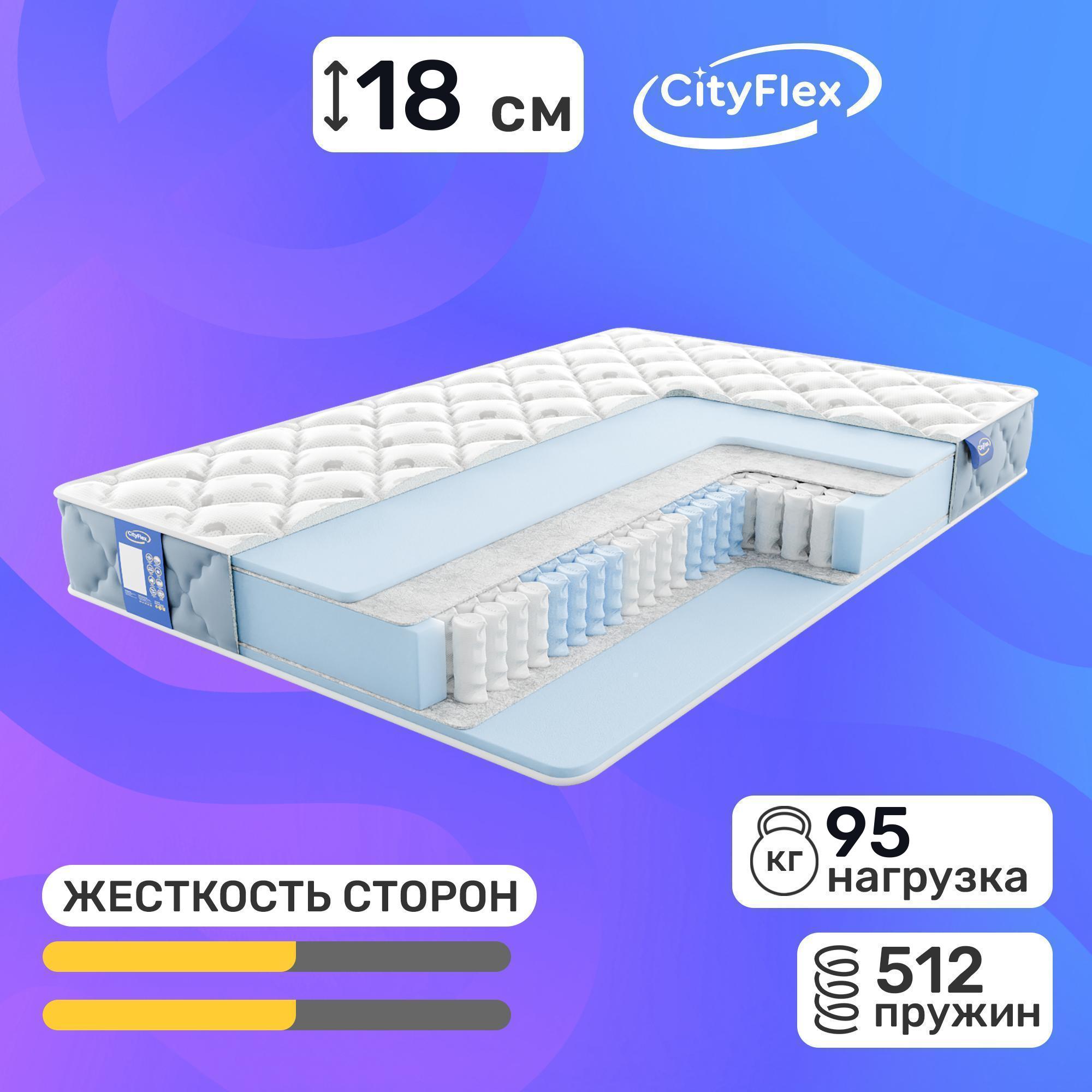 

Матрас Cityflex Spring E2 120x200, Белый, Spring E2