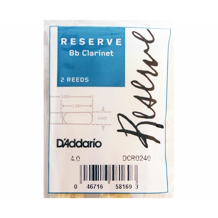 

Трости для кларнета Bb DAddario Woodwinds Rico DCR0240