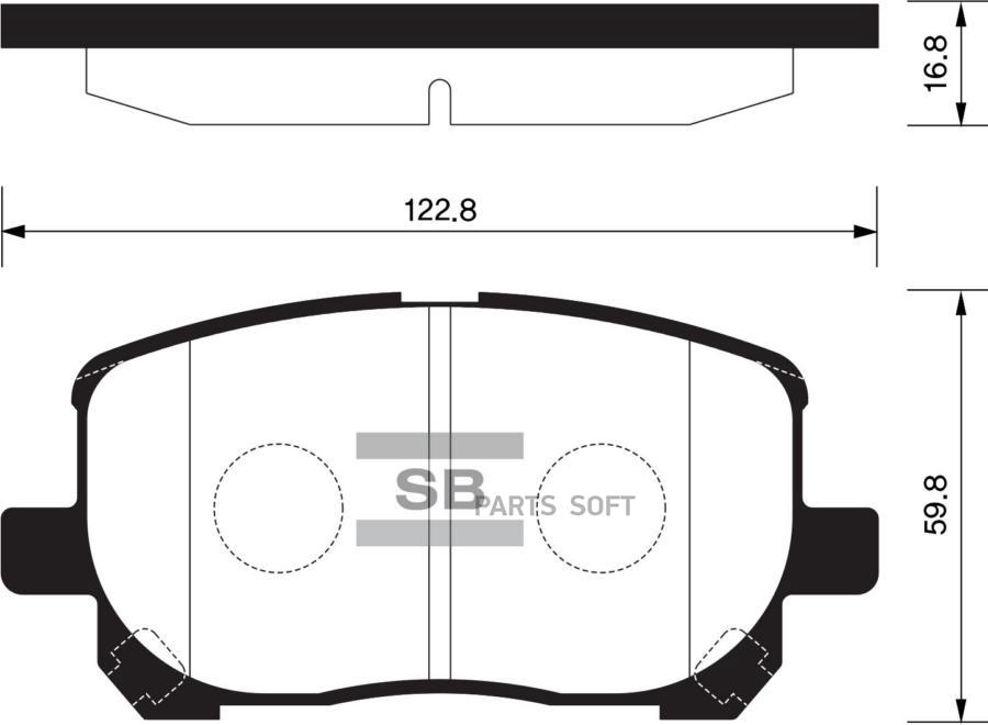 

Тормозные колодки Sangsin brake дисковые SP1373