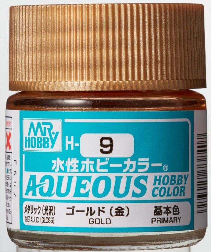

Краска акриловая водоразбавляемая MR.HOBBY Gold, металлик, MH-H9, Золото