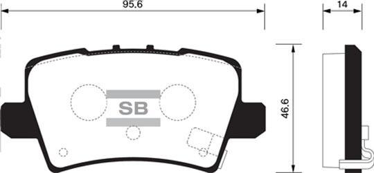 

Тормозные колодки Sangsin brake дисковые SP1570