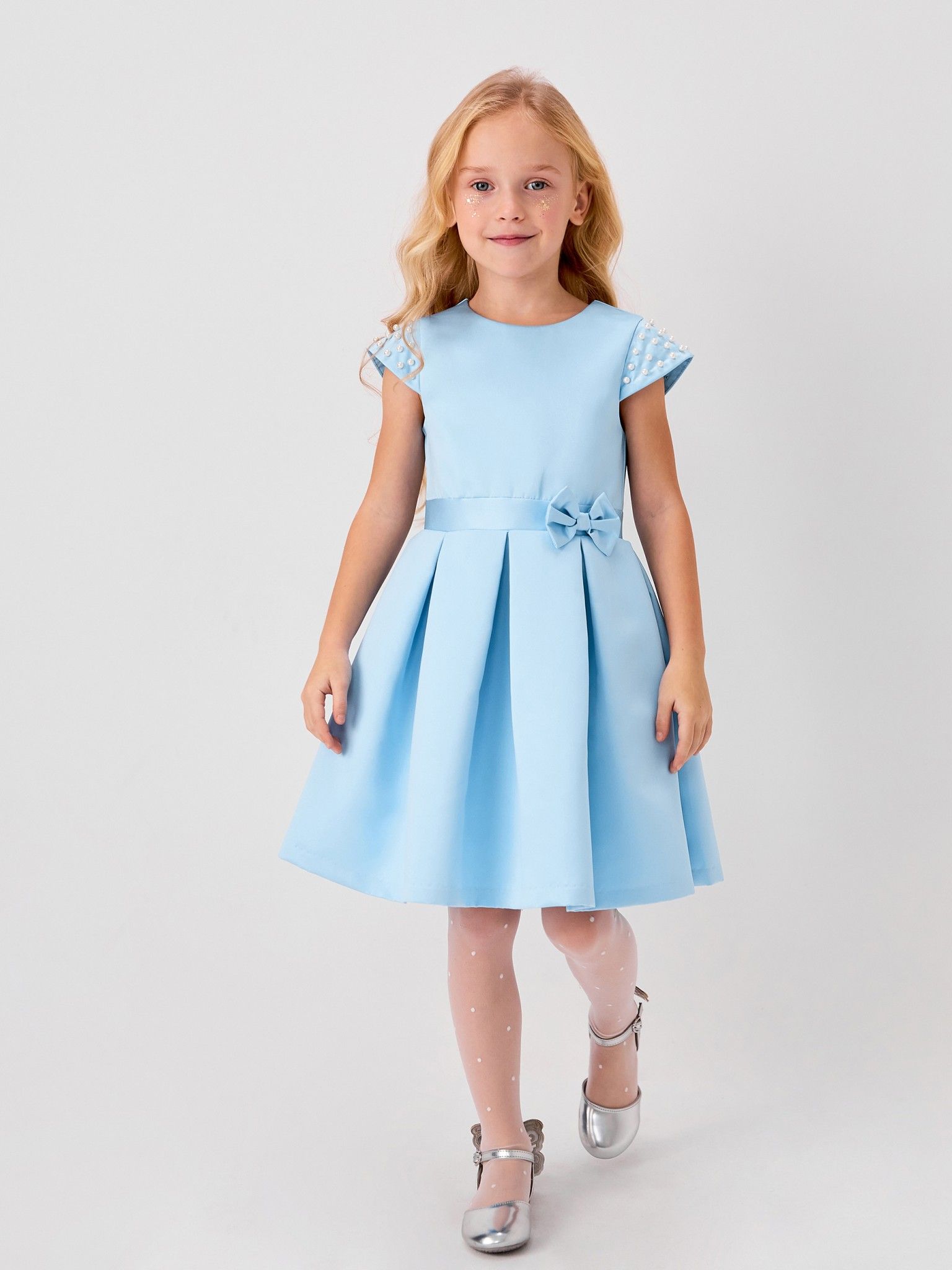 Платье детское Acoola 20220200717 голубой, 104