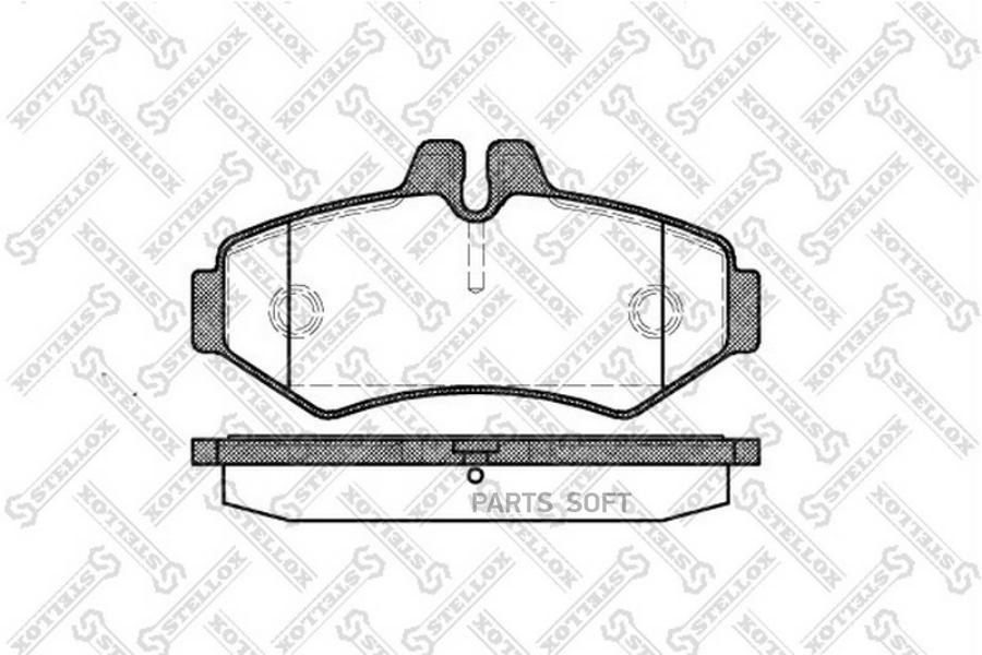 

Тормозные колодки Stellox 744000BSX