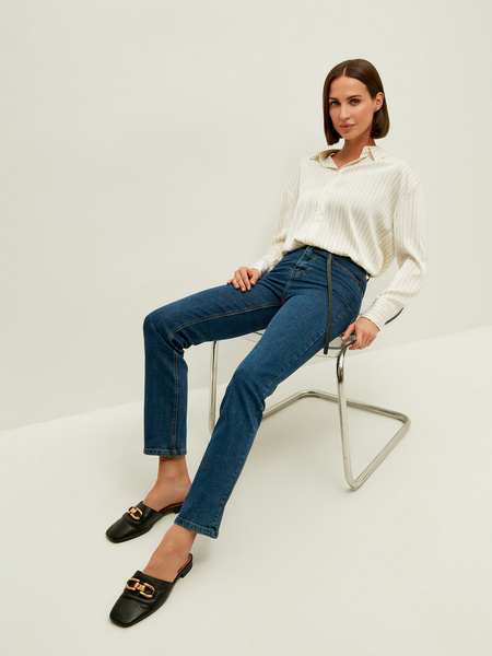 

Джинсы женские ZARINA 2460453753 синие S, 2460453753