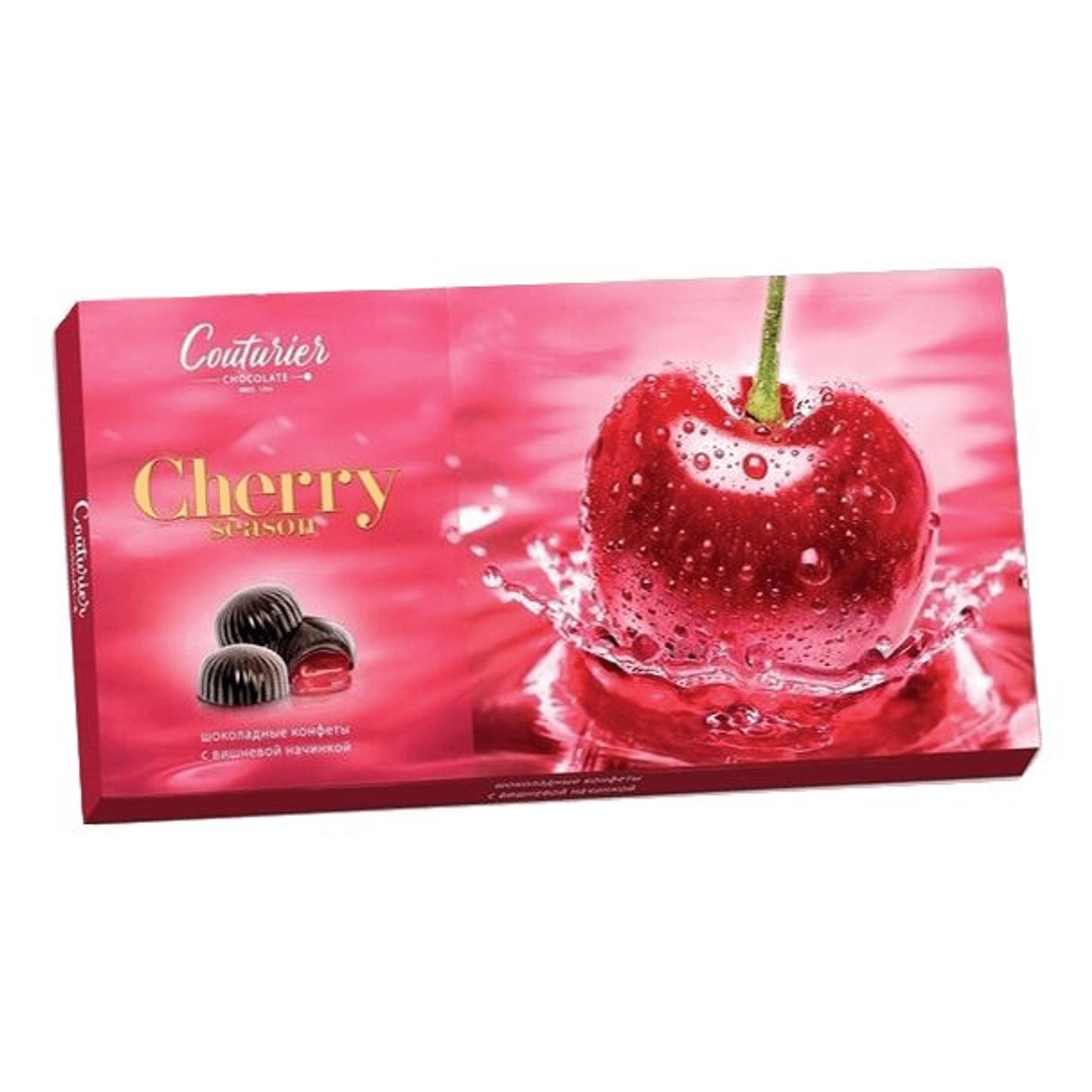 Конфеты шоколадные Couturier Cherry Season с помадно-вишневой начинкой 96 г