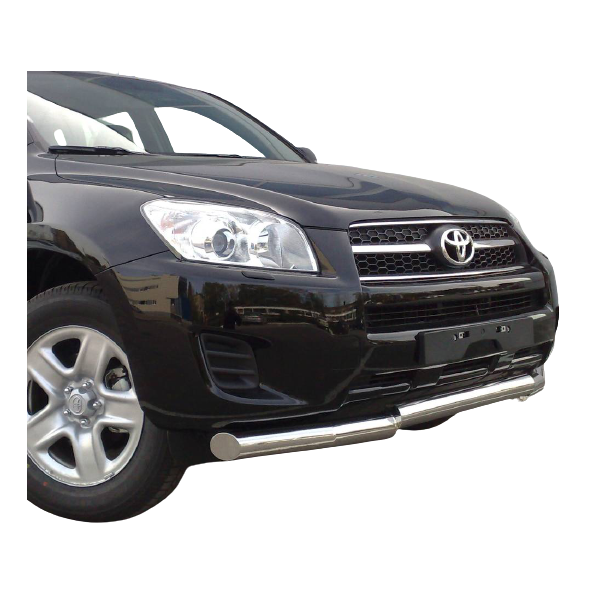 Защита переднего бампера d63 (ступень) для Toyota RAV 4 2009 (длинная база)