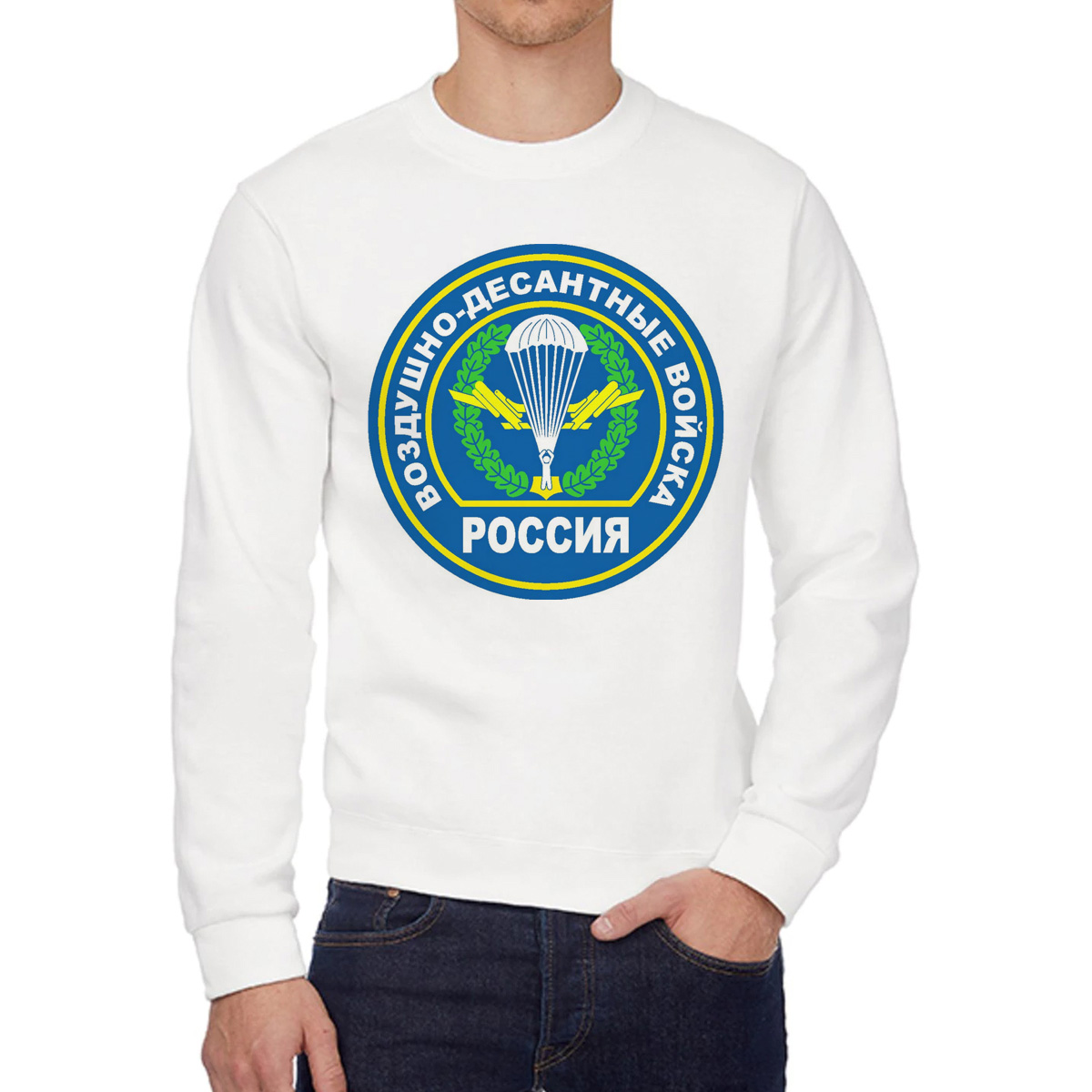 

Свитшот унисекс CoolPodarok W0113590 белый 56 RU, W0113590