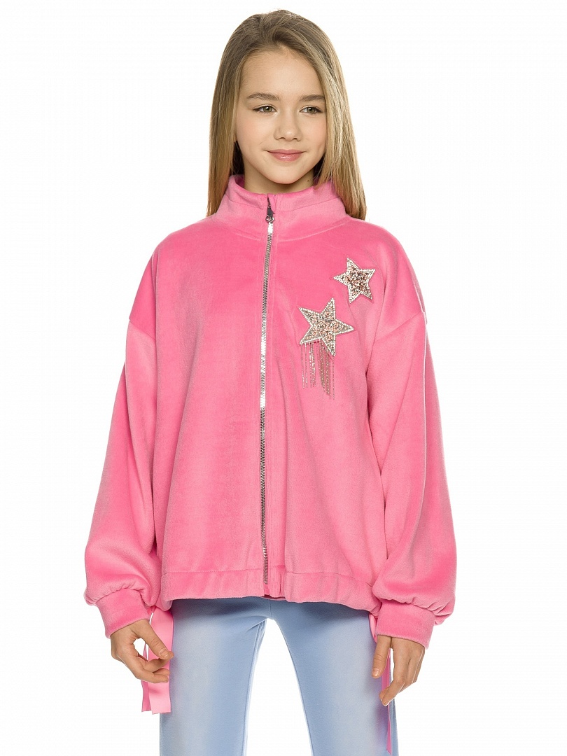 фото Куртка для девочки pelican gfxs4221/розовый(37) р.6 рост110-116
