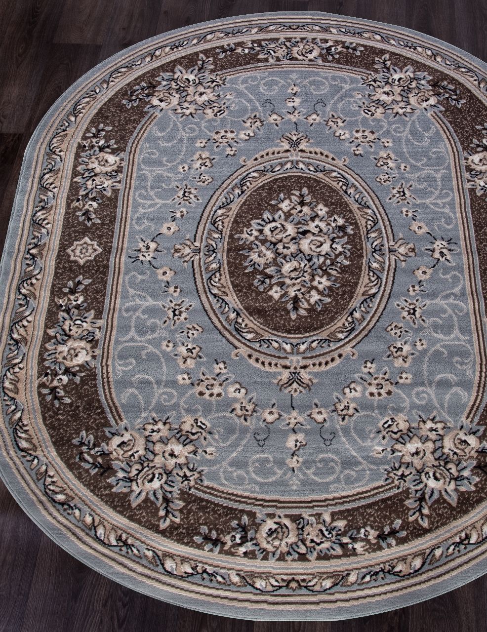 

Ковер SIERRA 5444 BLUE-BROWN Овал